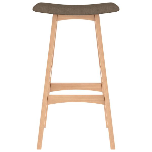 vidaXL Tabourets de bar lot de 2 marron tissu