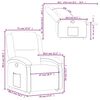 vidaXL Fauteuil inclinable bleu velours