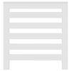vidaXL Cache-radiateur blanc 78x20x82 cm bois d'ing&eacute;nierie