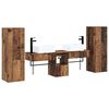 vidaXL Ensemble de mobilier de salle de bain 5 pc Bois ancien
