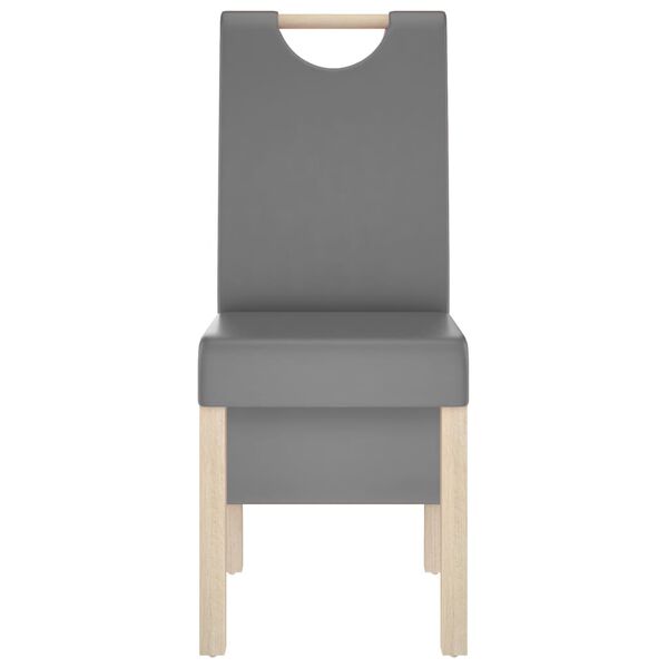 vidaXL Chaises &agrave; manger lot de 6 gris similicuir