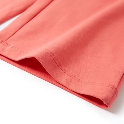 Pantalon à jambes larges pour enfants corail 140