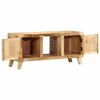 vidaXL Meuble TV 105x46x32 cm bois massif de manguier brut