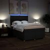 vidaXL Sommier &agrave; lattes de lit avec matelas Noir 140x200 cm Tissu