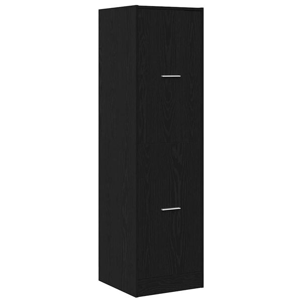 vidaXL Cabinet de Pharmacie Ch&ecirc;ne noir 40 x 41 x 144.5 cm