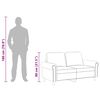 vidaXL Canap&eacute; &agrave; 2 places Marron 120 cm Velours