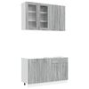 vidaXL Unit&eacute; de cuisine LYON 4 pcs Sonoma gris Bois d'ing&eacute;nierie