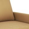 vidaXL Canap&eacute; &agrave; 2 places Marron 120 cm Velours
