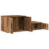 vidaXL Armoire de rangement 2 pcs Bois ancien 127 x 41 x 40 cm