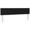 vidaXL Sommier &agrave; lattes de lit avec matelas Noir 180x200 cm Tissu