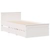 vidaXL Cadre de lit sans matelas avec t&ecirc;te de lit 90x190 cm pin massif