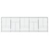 vidaXL Panier gabion avec couvercle 500x50x150 cm fer galvanis&eacute;