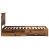 vidaXL Cadre de lit Bois ancien 90 x 190 cm Bois d'ing&eacute;nierie