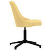 vidaXL Chaise pivotante de salle &agrave; manger Jaune Tissu