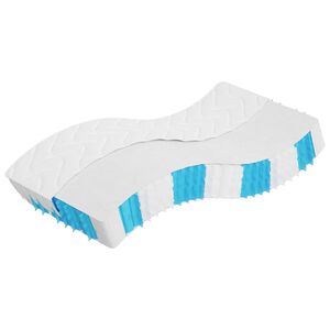 vidaXL Matelas &agrave; ressorts ensach&eacute;s duret&eacute; moyenne 90x190 cm