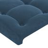 vidaXL Sommier &agrave; lattes de lit avec matelas Bleu fonc&eacute; 90x200 cm