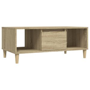 vidaXL Table basse Ch&ecirc;ne sonoma 90x50x36,5 cm Bois d'ing&eacute;nierie
