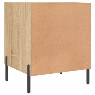 vidaXL Table de chevet chêne sonoma 40x40x50 cm bois d’ingénierie