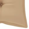 vidaXL Banc de jardin avec coussin 135 cm Bois d'acacia massif