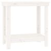 vidaXL Banc de travail Blanc 80x50x80 cm Bois de pin massif