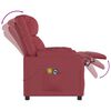 vidaXL Fauteuil de massage Rouge bordeaux Similicuir