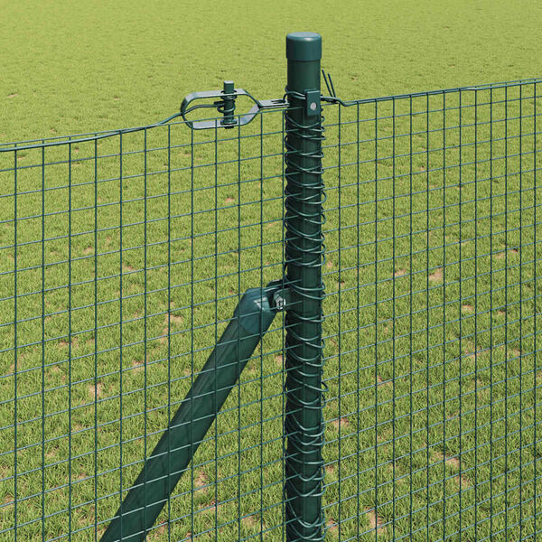 vidaXL Poteau de cl&ocirc;ture. Vert 10 x 1,4 m (treillis 19 x 19 mm)