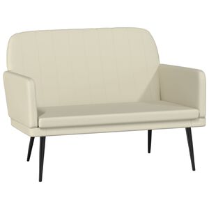 vidaXL Banc Cr&egrave;me 107x80x81 cm Similicuir