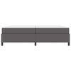 vidaXL Cadre de lit avec matelas Gris 200 x 200 cm tissu