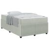 vidaXL Cadre de lit Gris clair 120 x 200 cm tissu