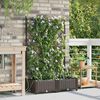 vidaXL Cache-pot de jardin 2 pcs Marron Acier