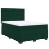vidaXL Sommier &agrave; lattes de lit et matelas Vert fonc&eacute; 140x200cm Velours