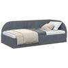 vidaXL Cadre de lit d'angle Gris fonc&eacute; 80 x 200 cm Velours