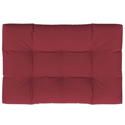 vidaXL Coussin de palette rouge bordeaux 120x80x12 cm tissu