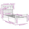 vidaXL Lit biblioth&egrave;que sans matelas 75x190 cm bois de pin massif