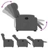 vidaXL Fauteuil inclinable Gris fonc&eacute; Tissu