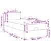 VidaXL Lit ottoman et matelas cappuccino 90x190 cm similicuir