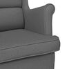 vidaXL Fauteuil gris fonc&eacute; 74x84x100 cm tissu