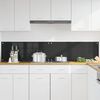 vidaXL Protection de cuisine 2 pcs Noir 100 x 40 cm verre tremp&eacute;