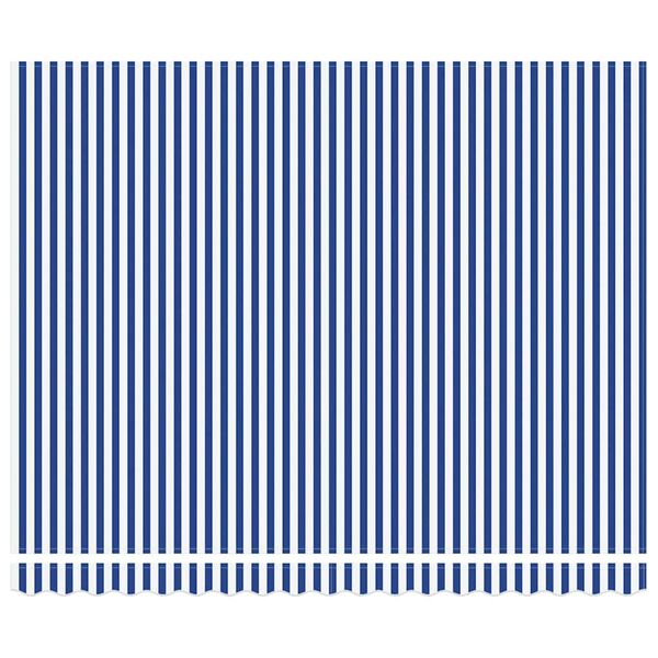 vidaXL Auvent R&eacute;tractable Bleu et Blanc 400 &times; 300 cm