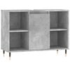 vidaXL Armoire salle de bain gris b&eacute;ton 80x33x60cm bois d'ing&eacute;nierie