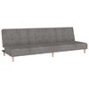 vidaXL Canap&eacute;-lit &agrave; 2 places avec repose-pied Gris clair Tissu