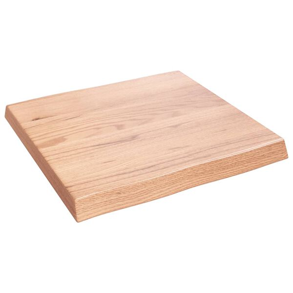 vidaXL Dessus de table bois massif trait&eacute; bordure assortie
