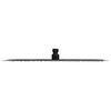 vidaXL Pomme de douche pluie Acier inoxydable 40 cm Ronde Noir