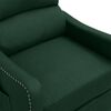 vidaXL Fauteuil de massage Vert foncé Tissu