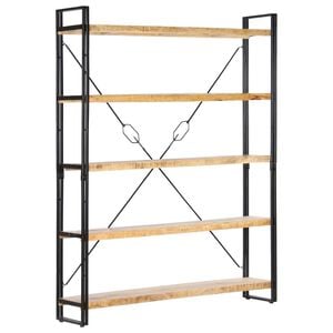 vidaXL Biblioth&egrave;que &agrave; 5 niveaux 140x30x180 cm Bois de manguier solide