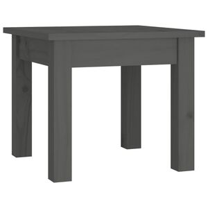 vidaXL Table basse Gris 35x35x30 cm Bois massif de pin