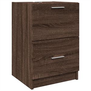vidaXL Meuble d'&eacute;vier ch&ecirc;ne marron 40x37x59 cm bois d'ing&eacute;nierie