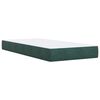 vidaXL Sommier &agrave; lattes de lit avec matelas Vert fonc&eacute; 90x200 cm