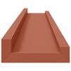 vidaXL &Eacute;tag&egrave;re Murale 4 pcs Rouge 60 x 9 x 3 cm Bois d'ing&eacute;nierie