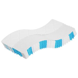 vidaXL Matelas &agrave; ressorts ensach&eacute;s duret&eacute; moyenne 90x190 cm